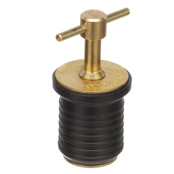 Attwood Marine Attwood T-Handle Brass Drain Plug - 1in Diameter 7526A7